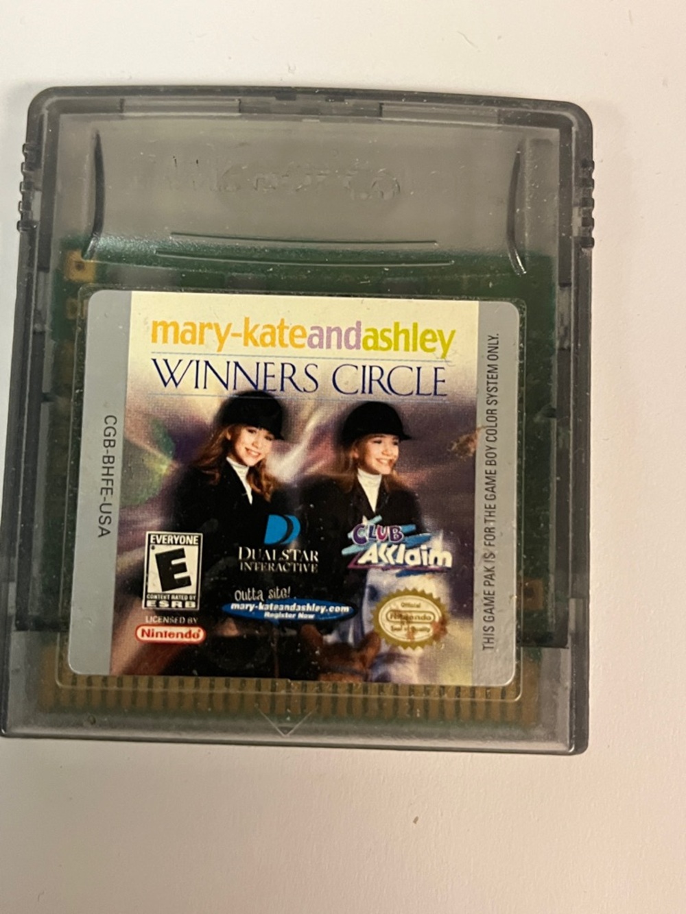 Mary-Kate and Ashley Winners Circle - Game Boy Color Cartridge 1998 Nintendo
